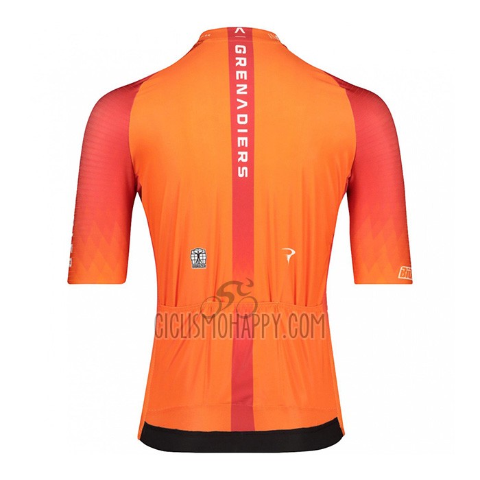 INEOS Grenadiers Cycling Jersey Bib Short 2022 Short Sleeve Orange